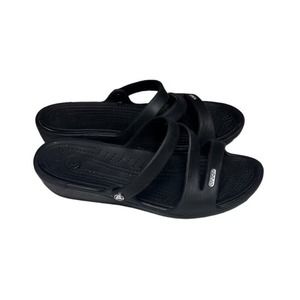 Crocs Women’s Sandals Patricia Wedge Black Size 9W
